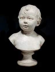 Sabine Houdon a los diez meses. Busto en yeso. París, Museo del Louvre