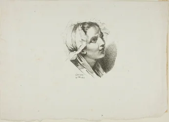 Estudio de la cabeza de una niña