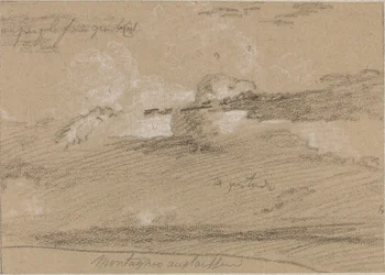 Estudio de nubes sobre las montañas