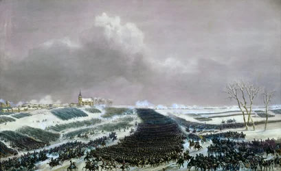 La batalla de Preussisch-Eylau el 8 de febrero de 1807