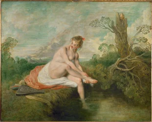 Diane au bain - Diana bañándose...