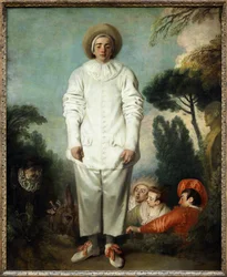 Pierrot, anteriormente conocida como Gilles (óleo sobre lienzo)