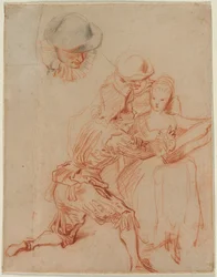 Estudio para El Narrador Le Conteur, c. 1716
