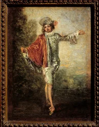 El indiferente. Hacia 1717. 0,25 x 0,19 m. Museo del Louvre, París