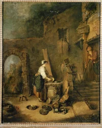 El cocinero (pintura sobre lienzo)