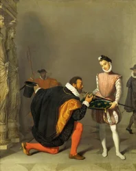 Don Pedro de Toledo besando la espada de Enrique IV