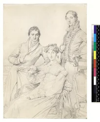 El Sr. y la Sra. Woodhead con el Rev. Henry Comber de joven, 1816