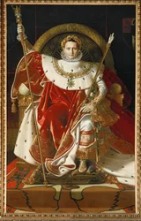 Napoleón en su trono imperial. 1806 (óleo sobre lienzo)