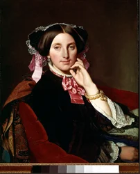 Retrato de Madame Gonse. Retrato de Josephine Caroline Maille, esposa de Gonse (1815-1901). Pintura de Jean Auguste Dominique Ingres (1780-1867)