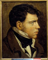 Retrato de un joven. Pintura de Jean Auguste Dominique Ingres (1780-1867) siglo XIX. Bayona, museo Bonnat