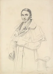Retrato de tres cuartos de longitud de Jean-Francois-Antoine Forest, 1823