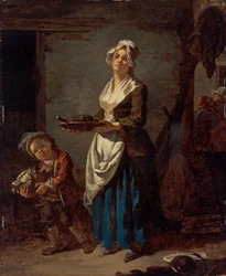 Una criada de cocina y una criada de fregadero