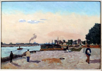Muelle de Bercy alrededor de 1874