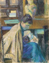 Madame Guillaumin con Madeleine, 1889