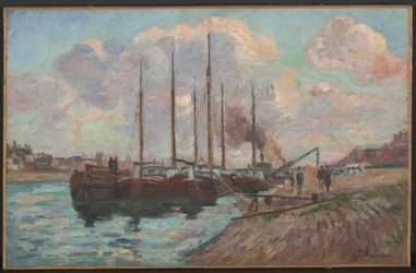 El muelle de Austerlitz (óleo sobre lienzo)