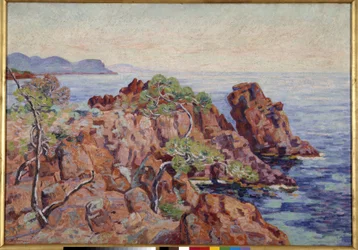 La roca de Gaupillat en las Trayas Pintura de Armand Guillaumin (1841-1927) Museo Cantini, Marsella