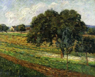 Árboles y Flores, Paisaje en Damiette