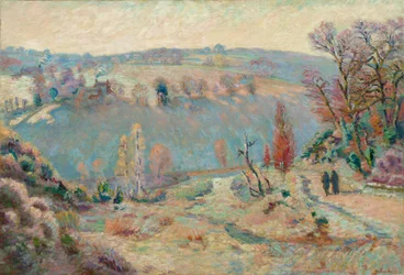 Valle del Sédelle en Pont Charraud: Escarcha blanca, c.1903-11 (óleo sobre tela)