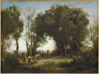 Una mañana, danza de las ninfas (óleo sobre lienzo)