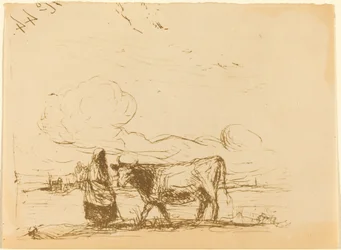 Vaca y su cuidador (La Vache et sa gardienne)
