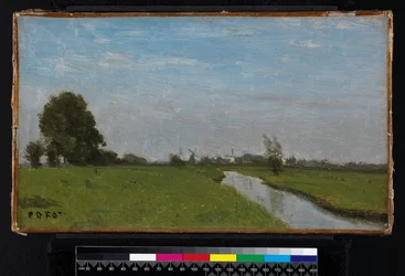 Paisaje holandés en Holanda, 1854