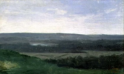 Paisaje con Montañas Distantes, c.1840-45