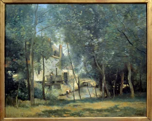 Le Moulin de Saint-Nicolas-Lez-Arras. Pintura de Camille Corot (1796-1875) 1874 París, museo de Orsay