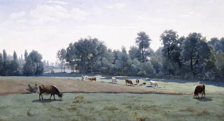 Marcoussis - Vacas pastando, 1845-50