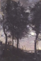 Luz de luna junto al mar