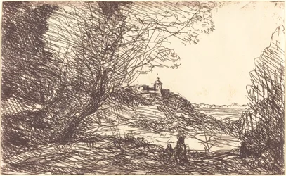 Recuerdo de los alrededores de Mónaco, 1860