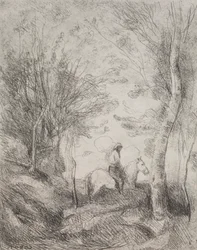 El gran caballero en el bosque