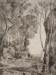 El pequeño pastor, impresión original 1855, impreso en 1921