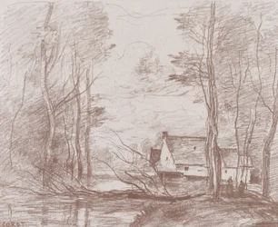 El molino en Cuincy, cerca de Douai