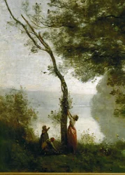 Árbol y mujer. Recuerdo de Mortefontaine, Francia ...