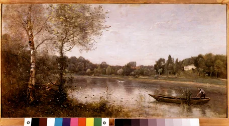 Vista del estanque de la ciudad de Avray (Ville-d