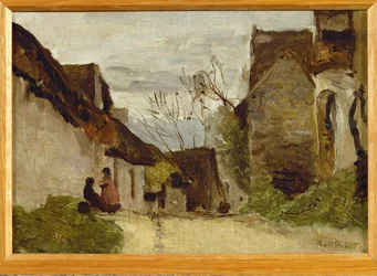 Calle de pueblo en Normandía