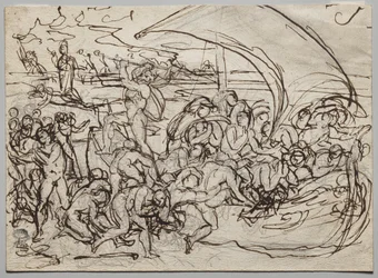 Caronte y las almas de los muertos