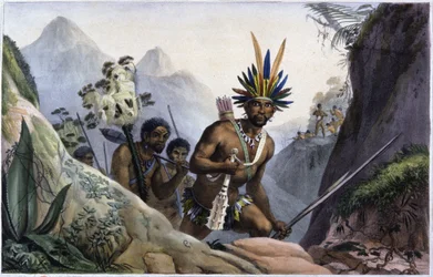 Brasil: tribu de indios de montaña