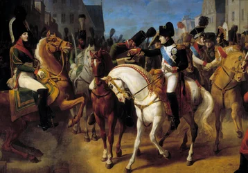 Napoleón I condecorado en Tilsit al Granadero Lazareff con la Cruz de la Legión de Honor, 9 de julio
