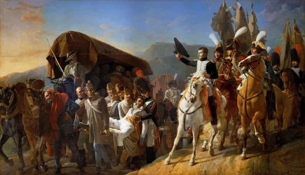 Napoleón rinde homenaje al valor de los heridos