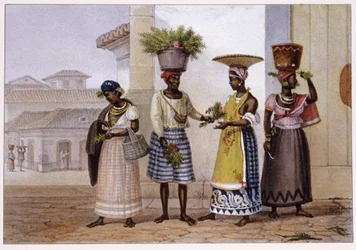 Vendedores de hierba. 1839 (litografía)