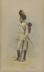 Un granadero de pie de la Guardia Municipal, 1891