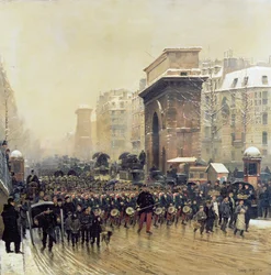 El regimiento que pasa, 1875