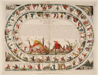 Juego de cosacos, 1815