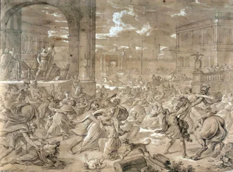 Rapto de las Sabinas (óleo sobre lienzo)
