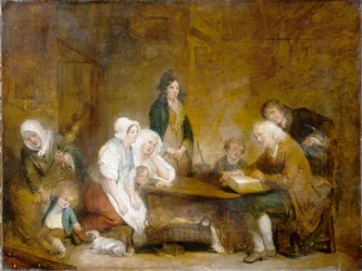 Adoración familiar, c.1800 (óleo sobre lienzo)