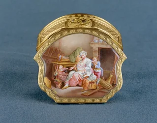 Jean-Marie TironSnuffbox: " La Scilencia o La Buena Madre " según J. -B. Greuze1766-1767 ...