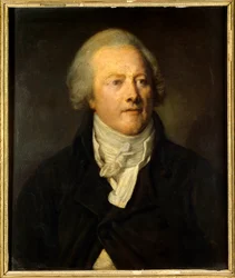 Retrato de Armand Gensonné (1758 - 1793) miembro de la asamblea legislativa de la convención. Pintura de Jean-Baptiste Greuze (1725-1805)