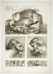 Placa diez de 38 de Oeuvres de J. B. Huet