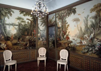 Vista del salón Demarteau decorado por Jean Baptiste Huet (1745-1811)